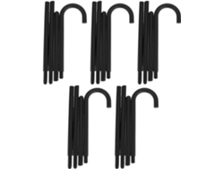 Varitas Mágicas De Plástico Negro, Ligeras Y Fiables, Juego De 5 Unidades Para Disfraces.