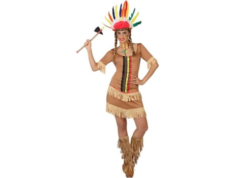 Disfraz de Mujer ATOSA indio marrón (Tam: XL)