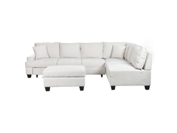 Sofa Cama Poliester Beige 285x260x90cm