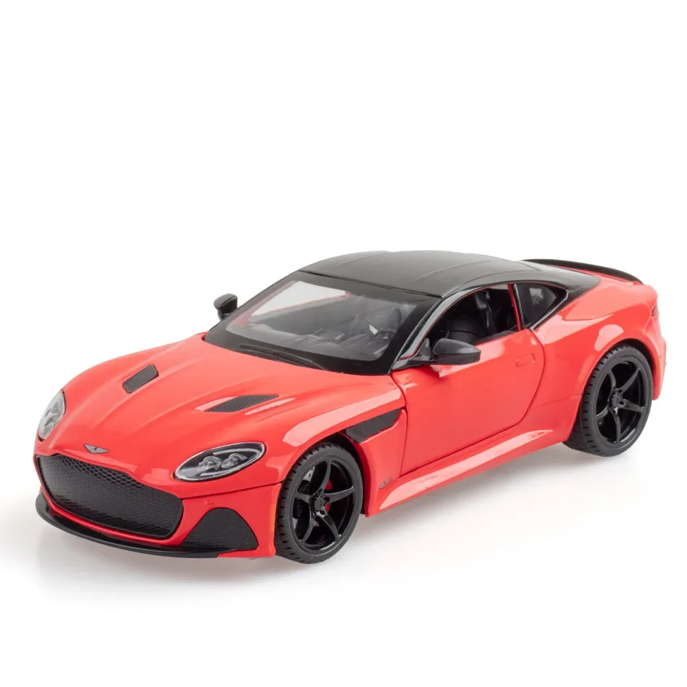(rojo) Modelo De Coche De Juguete A Escala 1:22, Cuatro Puertas Abribles, Neumáticos De Goma, Con Funciones De Sonido Y Luz.