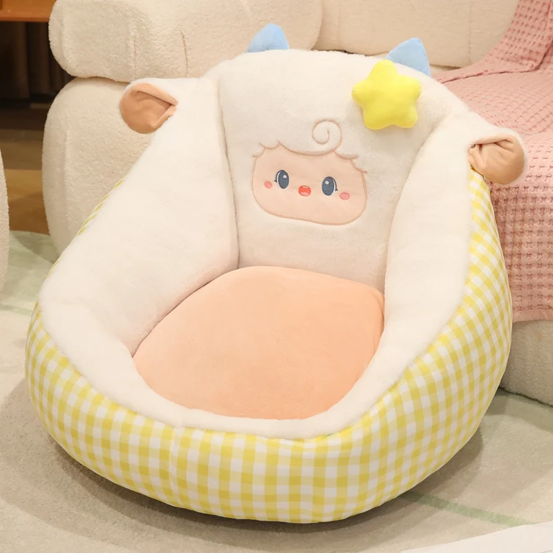 (oveja, 55 Cm) Cojín De Colchón O Almohada De Sofá De Estilo Japonés Con Estampado De Animales Adultos.