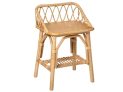 Mesita de noche infantil de ratán Alt. 56 cm beige ATMOSPHERA Createur D'Interieur
