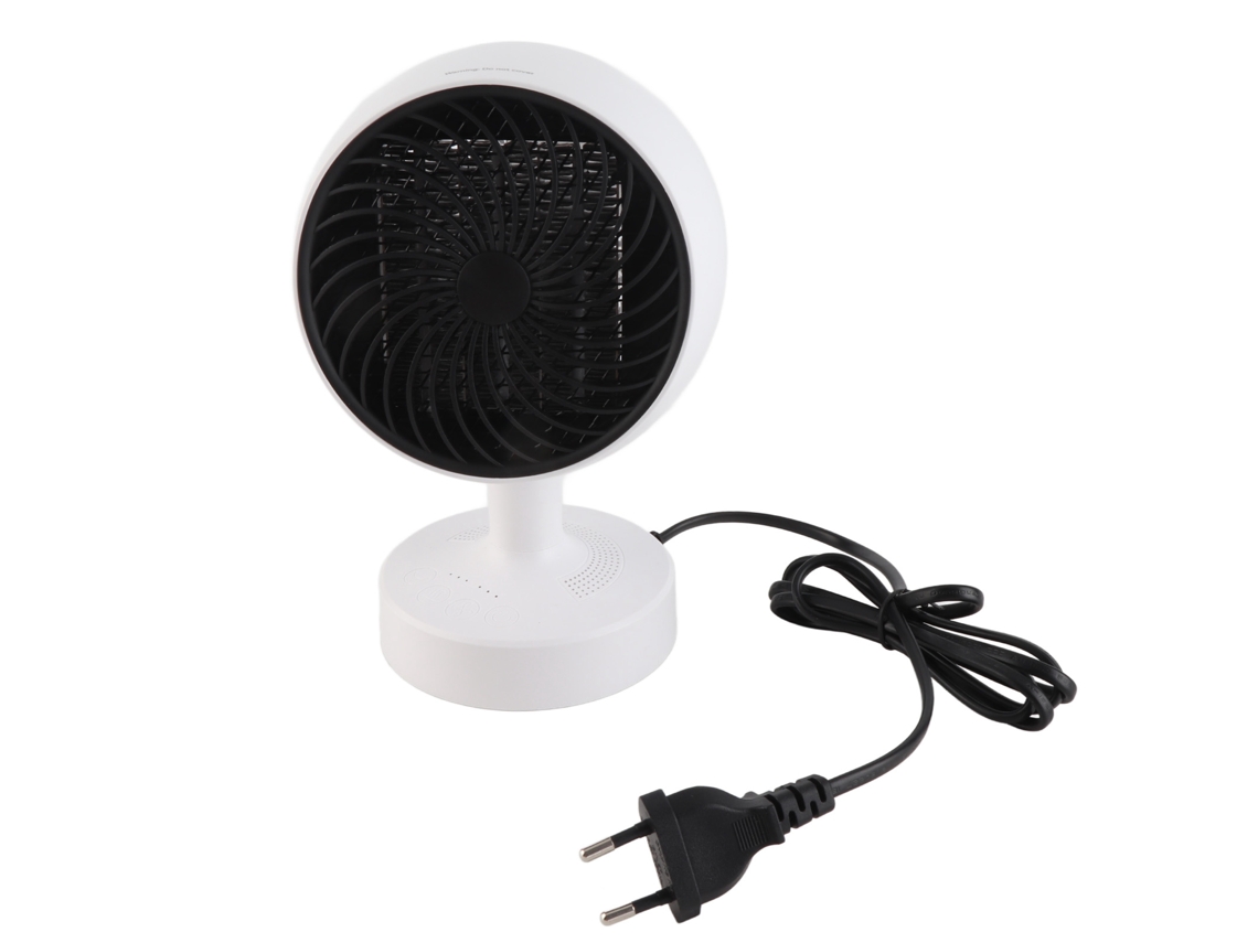 Calefactor Portátil De Mesa Mini Para Ambientes Cálidos Y Fríos, Ángulo Ajustable, 100-240 V, Blanco, Enchufe Europeo.