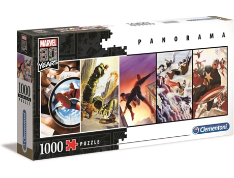 Puzzle CLEMENTONI Marvel 80Th Anniversary (Edad Mínima: 10 Años - 1000 Piezas)