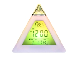 Reloj digital LED colorido, con pilas, calendario para habitación de niños NEVEANCE