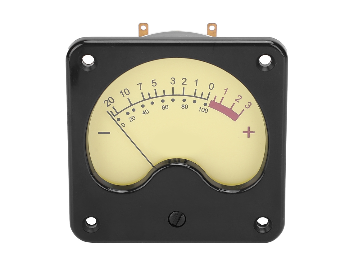 Amplificador de potencia portátil Meter Vu TR-57-S0346 con luz de fondo y medidor de nivel de sonido para el hogar y el coche.