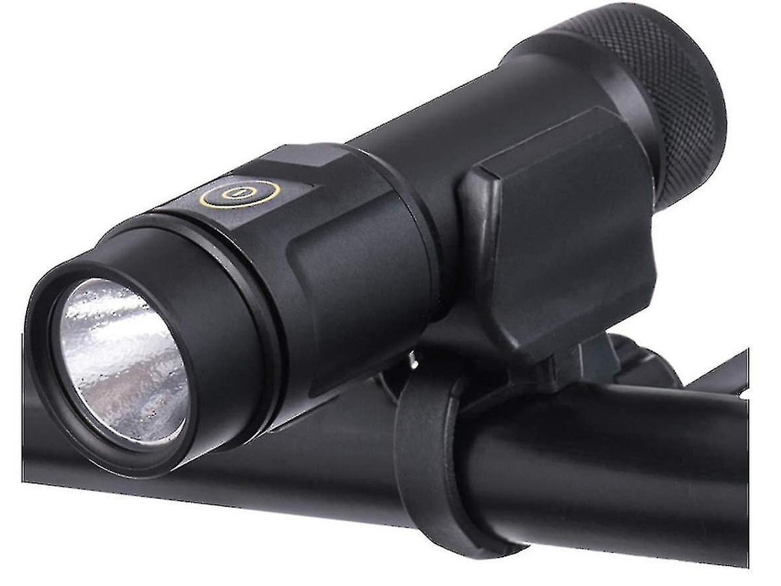 Faro delantero para bicicleta recargable por USB integrado negro Yizhood