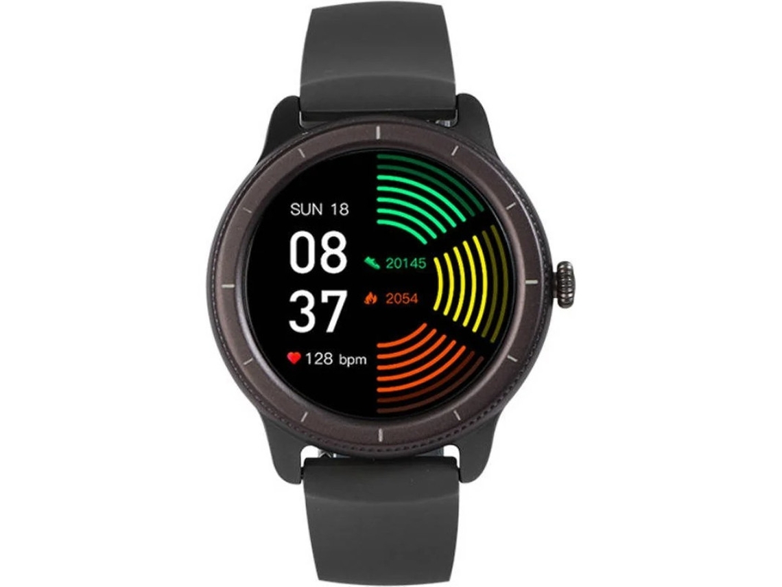 Reloj inteligente con tecnología IP68, resistente al agua, 13 modos deportivos, monitor de ritmo cardíaco, sueño, calorías, cronómetro, compatible con Android e iOS (negro) Bestvite