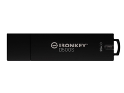 KINGSTON TECHNOLOGY Ironkey D500S Unidad Flash Usb 256 Gb Usb Tipo a 3.2 Gen 1 3.1 Gen 1 Negro