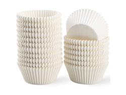 Moldes De Papel Blanco Para Cupcakes, 500 Unidades, Inodoros, Aptos Para Uso Alimentario Y Resistentes A La Grasa.