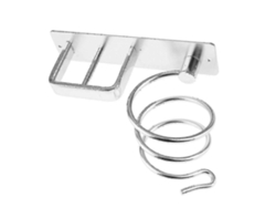 Soporte de pared para secador de pelo, plancha de pelo de aluminio, estante para el cabello. GOKOCO