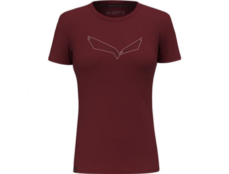 Camiseta de Mujer SALEWA Pure Eagle Frame Rojo (XS)