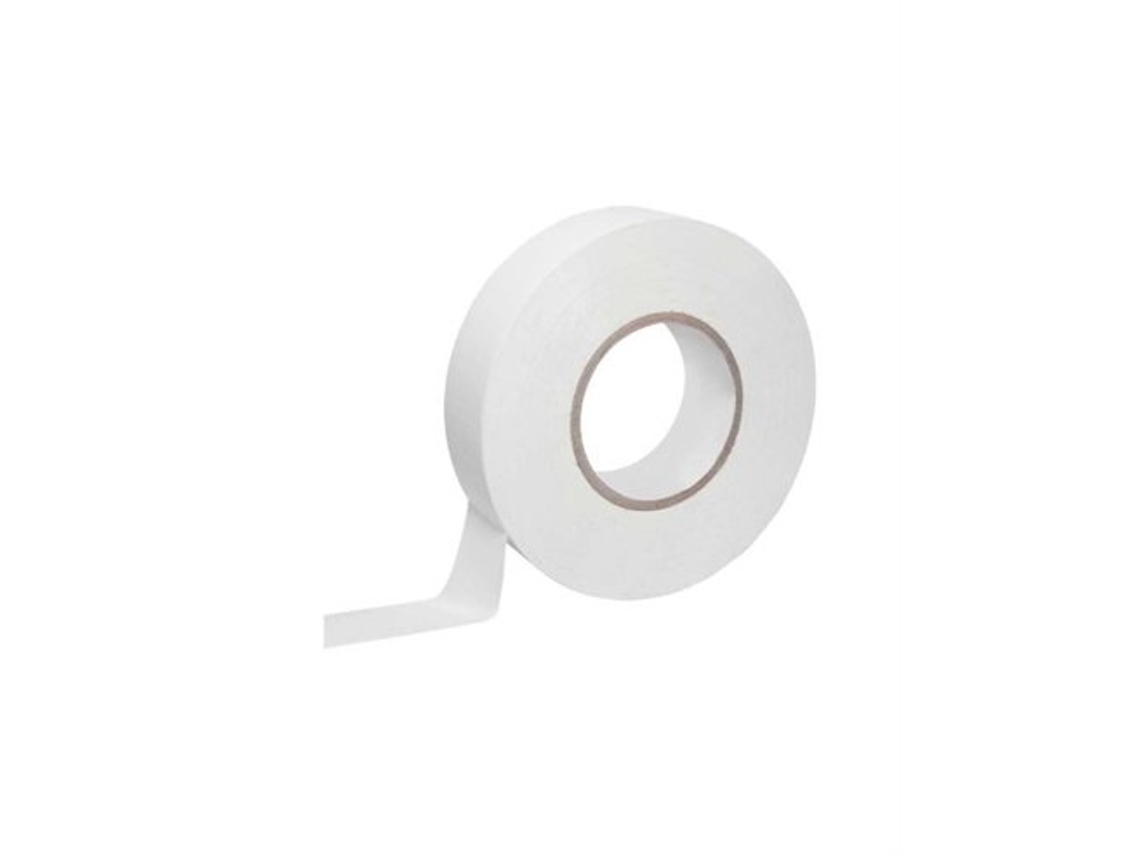 Cinta aislante blanca de 0,15 x 19 mm, 20 m - Paquete de 10 unidades