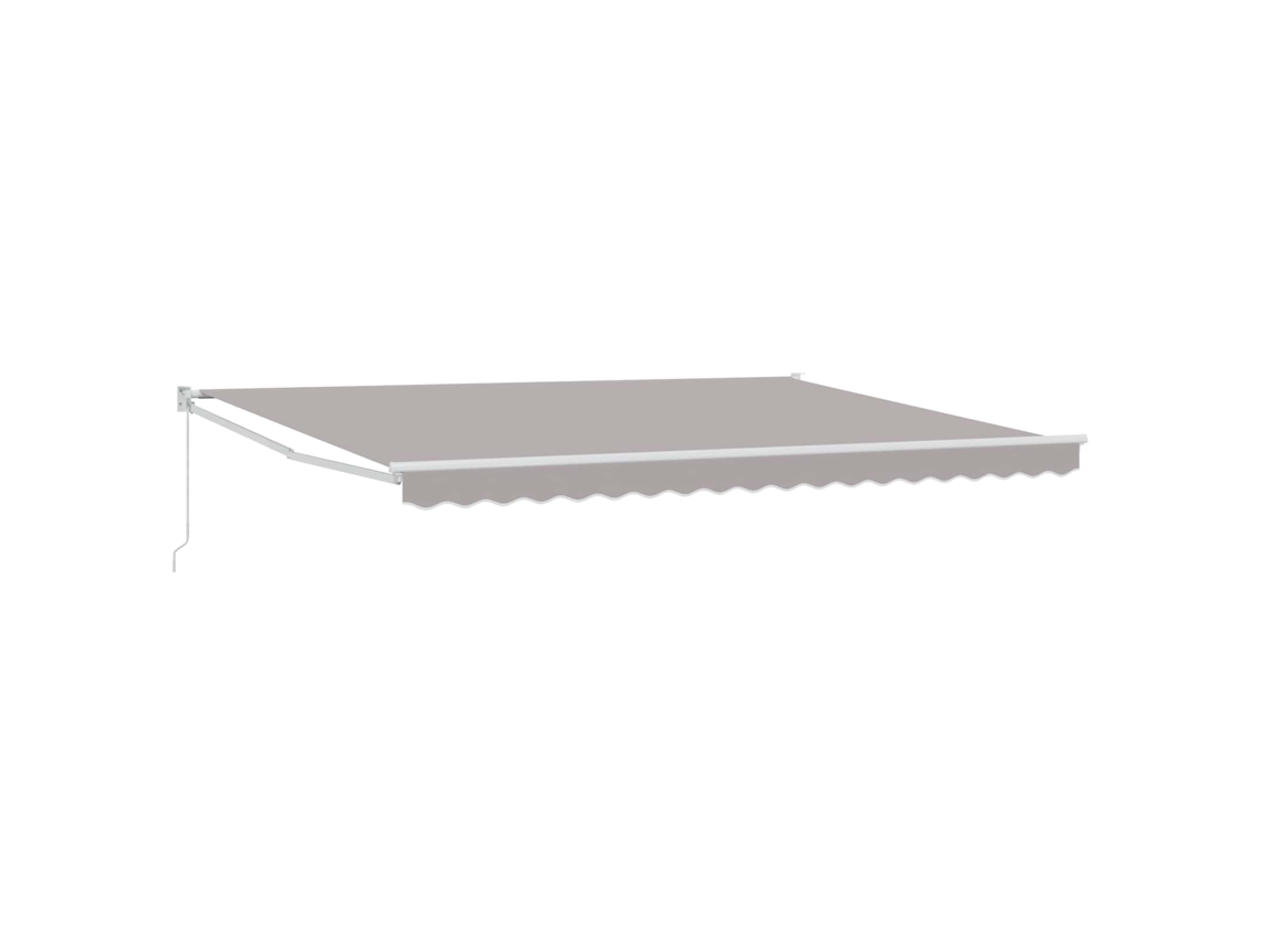 Vidaxl Toldo Retráctil Manual Gris Claro 4 X 2 M