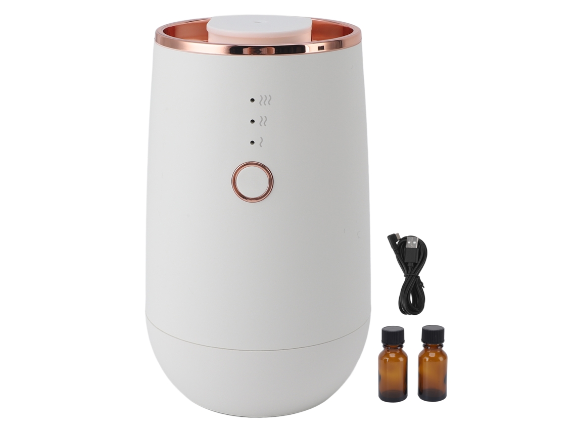 Difusor De Aromas Compacto Y Versátil Para Coche Y Hogar, Difusor De Aceites Esenciales Blanco.