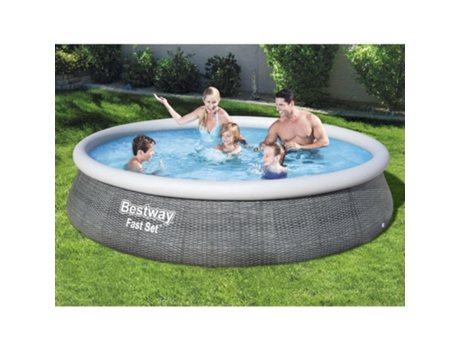 Bestway Juego de piscina inflable Fast Set con bomba 396x84 cm