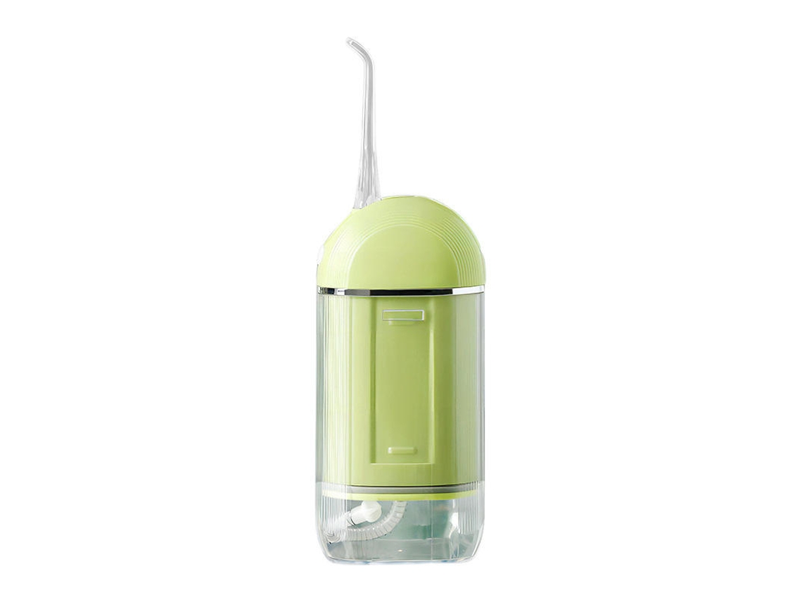 Irrigador Bucal Portátil Para Uso Doméstico (modelo De Ortodoncia 018, Verde Vibrante + 4 Boquillas)