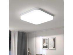 Rebe-lámpara De Techo Led Cuadrada 36w 3240lm 4500k, Diseño Ultra Delgado, Ahorro Energético, Ideal Para Salón, Dormitorio, Cocina, Baño