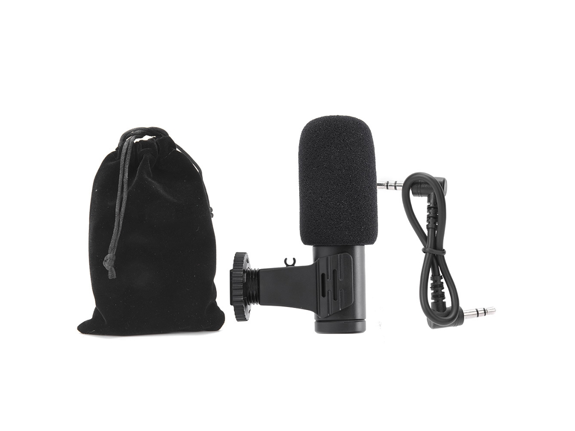 Micrófono Externo Universal Mamen Mic-06 Para Teléfonos Móviles, Cámara, Directos, Entrevistas Y Vlogs
