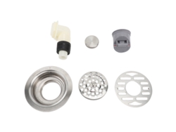 Kit De Desagüe Redondo Para Suelo De 10 Cm, De Acero Inoxidable, Con Filtro Antiolor Y Para Pelo, Para Baño De 50-75 Mm.