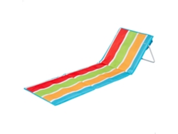 AKTIVE Esterilla playa con respaldo reclinable multicolor