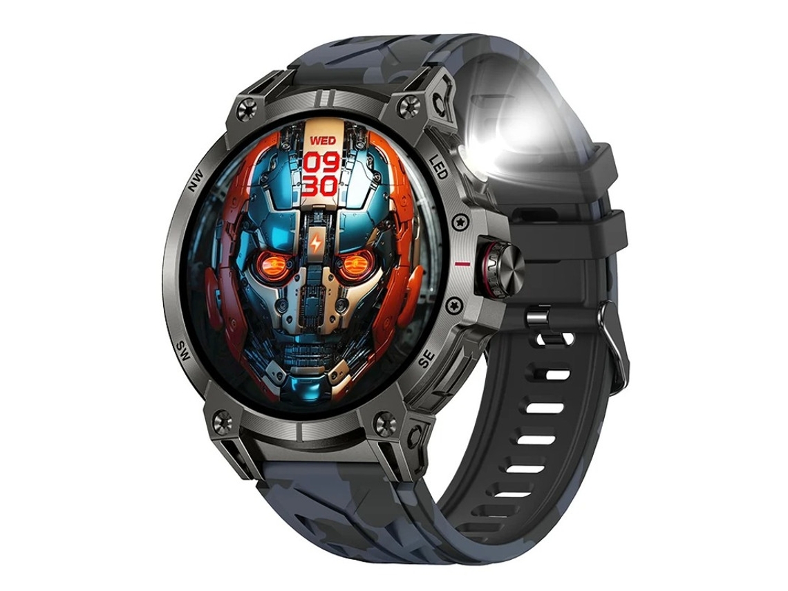 Smartwatch Kc89 760mah Brújula Linterna Deportes Al Aire Libre Yizhood (negro)
