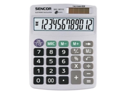 Calculadora Sencor De 12 Dígitos Sec 367/12 Pantalla De 12 Dígitos Energía Solar Bolsillo