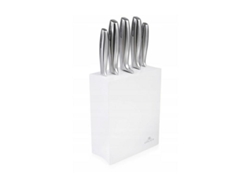 Gerlach (alemán). Juego de cuchillos de cocina de 5 piezas. Blanco moderno.
