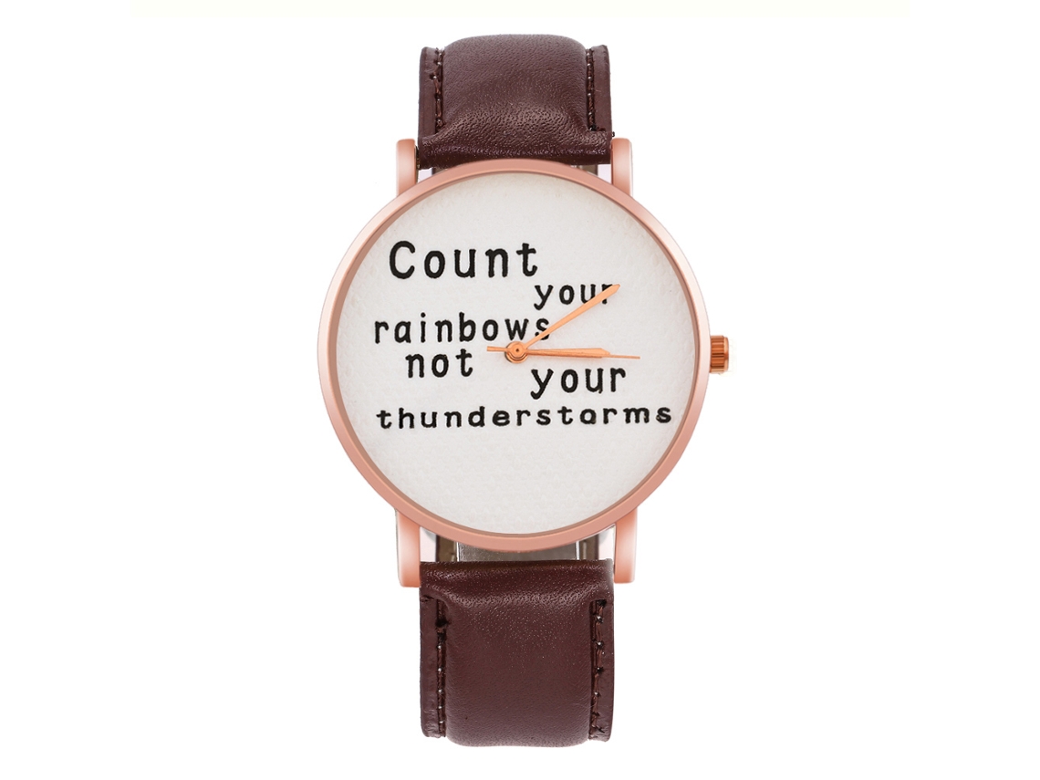 Reloj De Pulsera Unisex Con Movimiento De Cuarzo Zhoulianfa Zlf0670 Marrón Oscuro