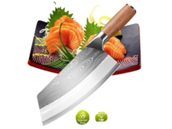 Cuchillo de chef, hoja de acero inoxidable, mango ergonómico, estándar