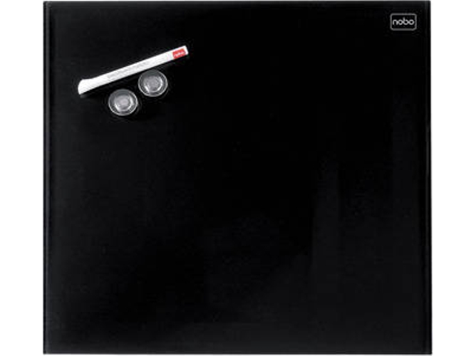 Pizarra Blanca NOBO Diamond Negro (300x300mm - Cristal - Magnético: Sí)
