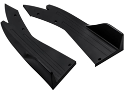 2 Separadores Universales De Parachoques Trasero De Fibra De Carbono Negra De 48 Cm, Protectores De Guardabarros