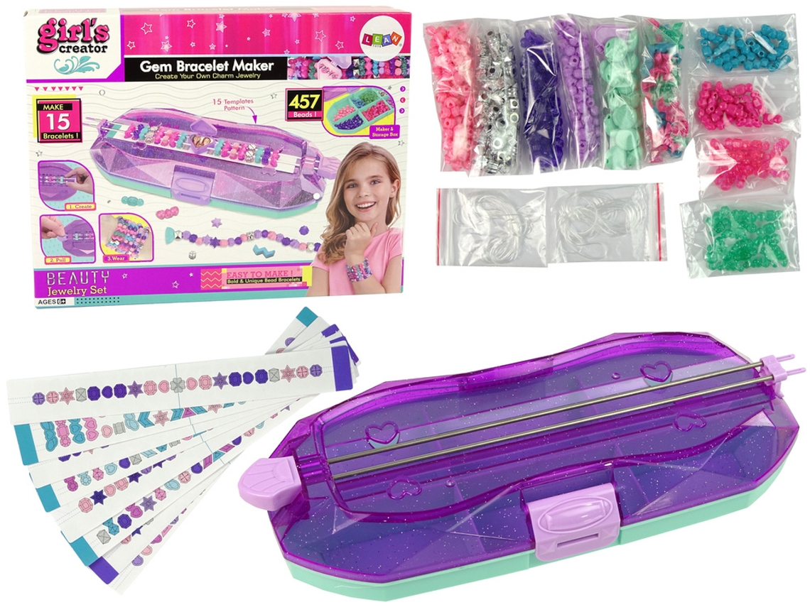 Kit para hacer pulseras, contenedor para hacer cuentas de colores B.active