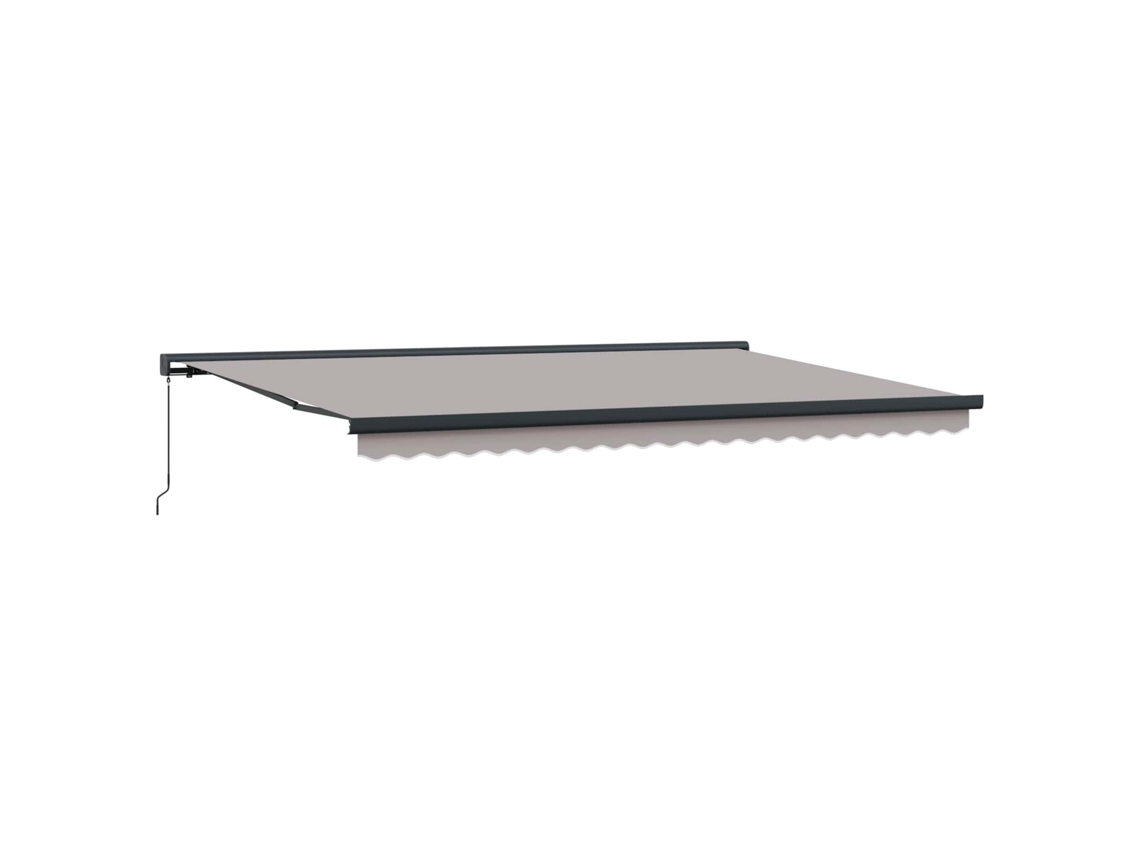 Maison Exclusive - Toldo Retráctil Gris Claro 500 X 300 Cm Tela Y Metal