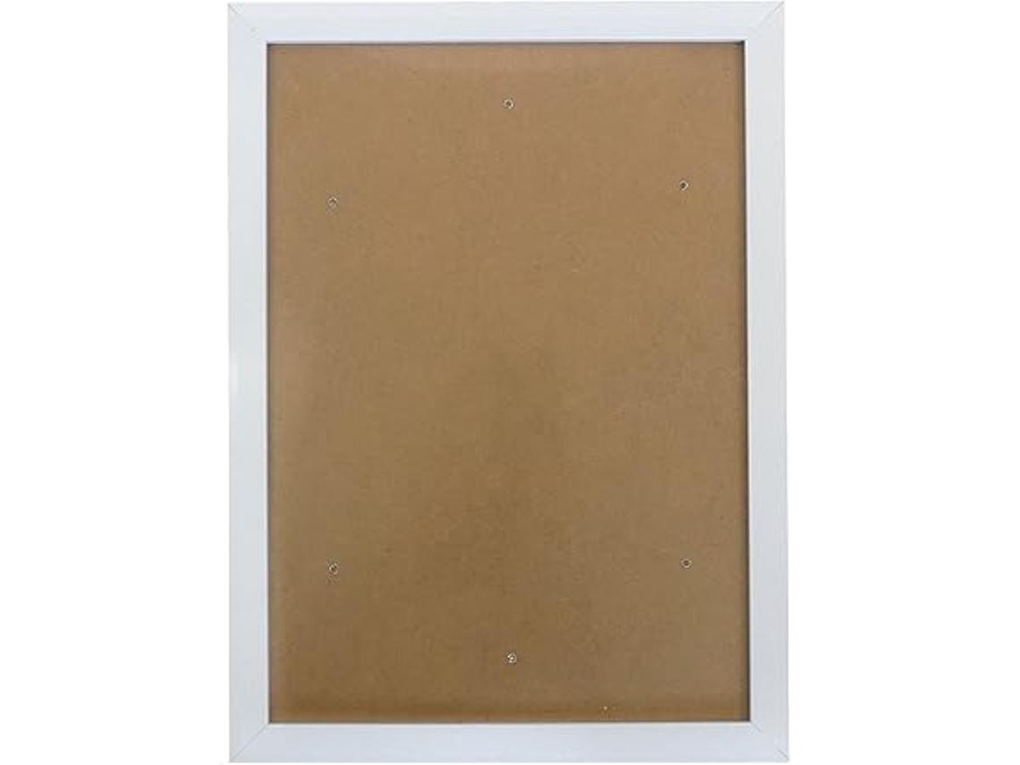 Pared - Marco Blanco, 25 X 35 Cm, Estilo Sencillo, Incluye Cristal Acrílico Y Gancho Para Colgar En La Pared, Diseño Ergonómico Apto Para El