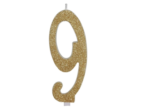 Vela GUIRCA esmerilada Dorado Número 9, 12,5 cm