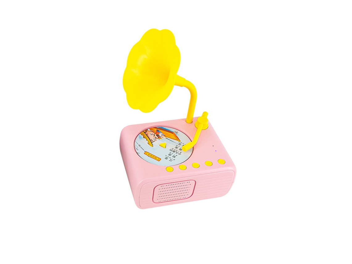 Máquina educativa inteligente para niños de 2 a 10 años - Gramófono con cuentos para dormir - Sfushos (rosa)