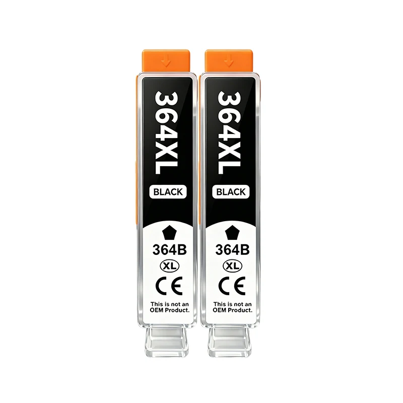 2 Cartuchos De Tinta Negra N.° 364xl Para Hp 364 Xl Para Photosmart 5510 5515 6510 B010 B109 B209 Deskjet 3070a