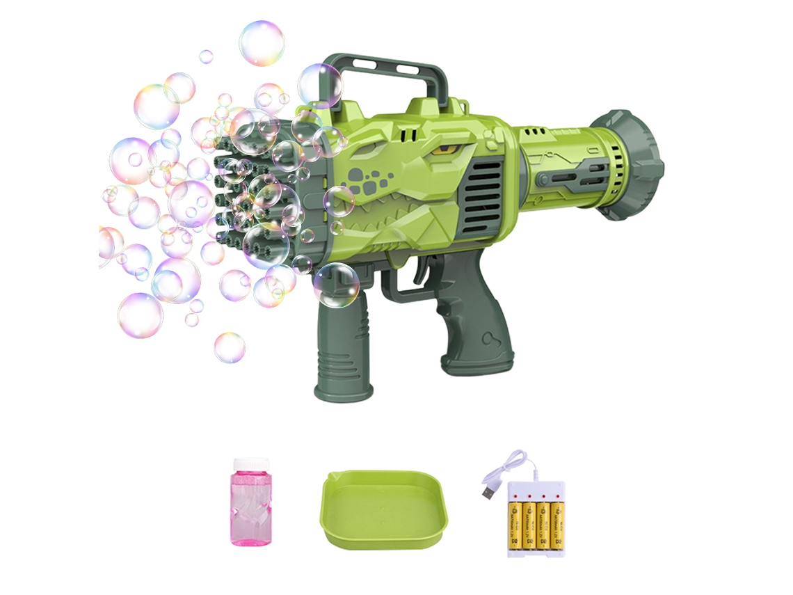 Máquina Automática De Burbujas Con Luz Led, 32/64 Agujeros, Juguete Eléctrico Para Niños, Regalo De Cumpleaños Para Niños Y Niñas.