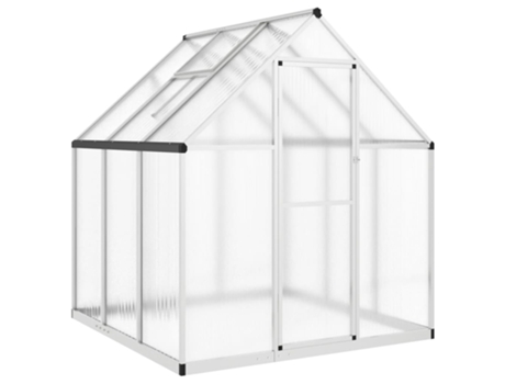 Invernadero VIDAXL Plateado Aluminio (169x169x195 cm)
