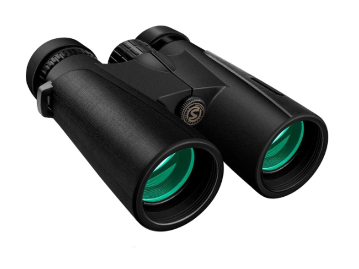 Binoculares para adultos 12x42 compactos HD para observación de aves, profesionales, viajes, caza, conciertos, deportes, Yizhood (negro)