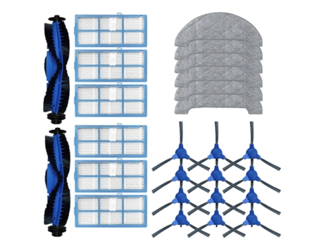 Cepillo Lateral de filtro Hepa para aspiradora Proscenic 850T, cepillos de rodillo principal, accesorios de repuesto de paño de mopa