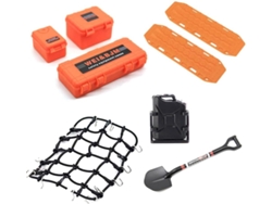 Juego Universal De 8 Piezas De Decoración Simulada Para Maleta, Red Y Pala Para Trx4 Scx10 90046