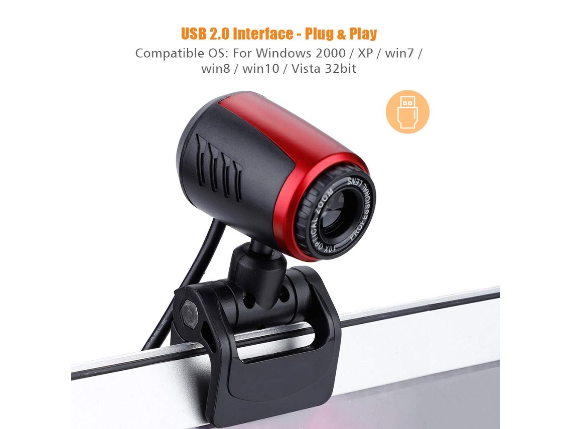 Cámara web USB de 360° con micrófono Cámara web de 16 MP para - Main Image