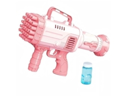 Pistola de burbujas automática con 32 agujeros, juguete infantil con burbujas de colores, rosa, Uuzeit Shop