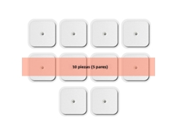 (10 Piezas, 4 X 4 Cm) Parche De Estimulación Muscular Ems, Electrodo De Gel Autoadhesivo No Tejido