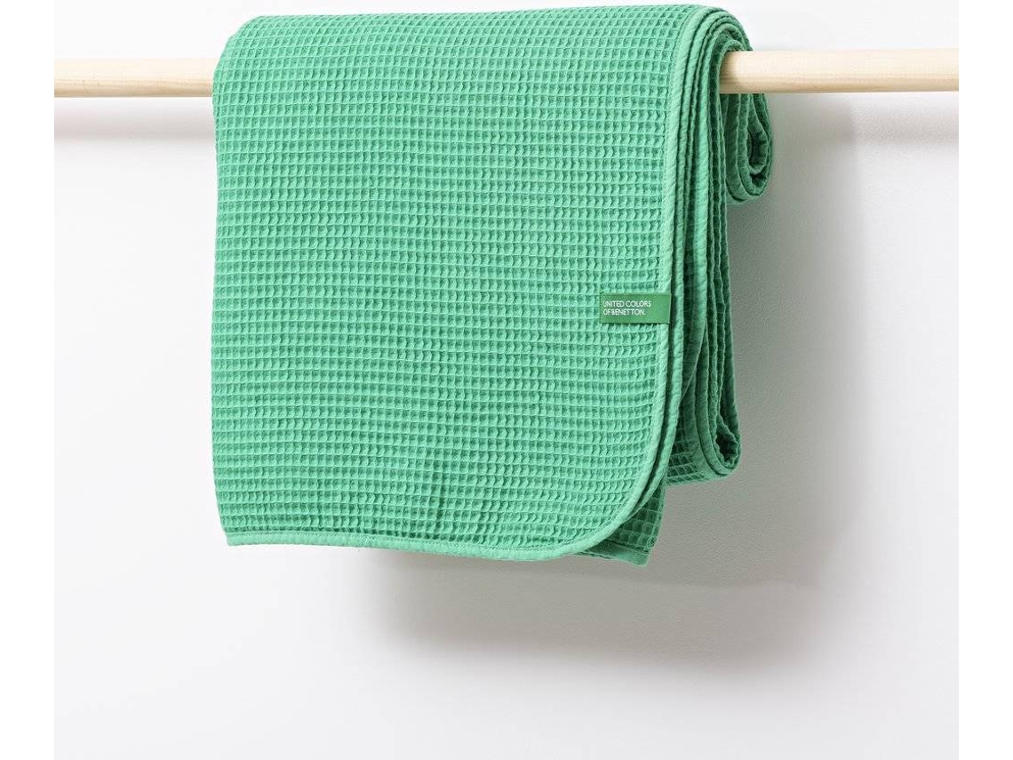 Manta BENETTON Algodón (Verde - 140X190 cm)
