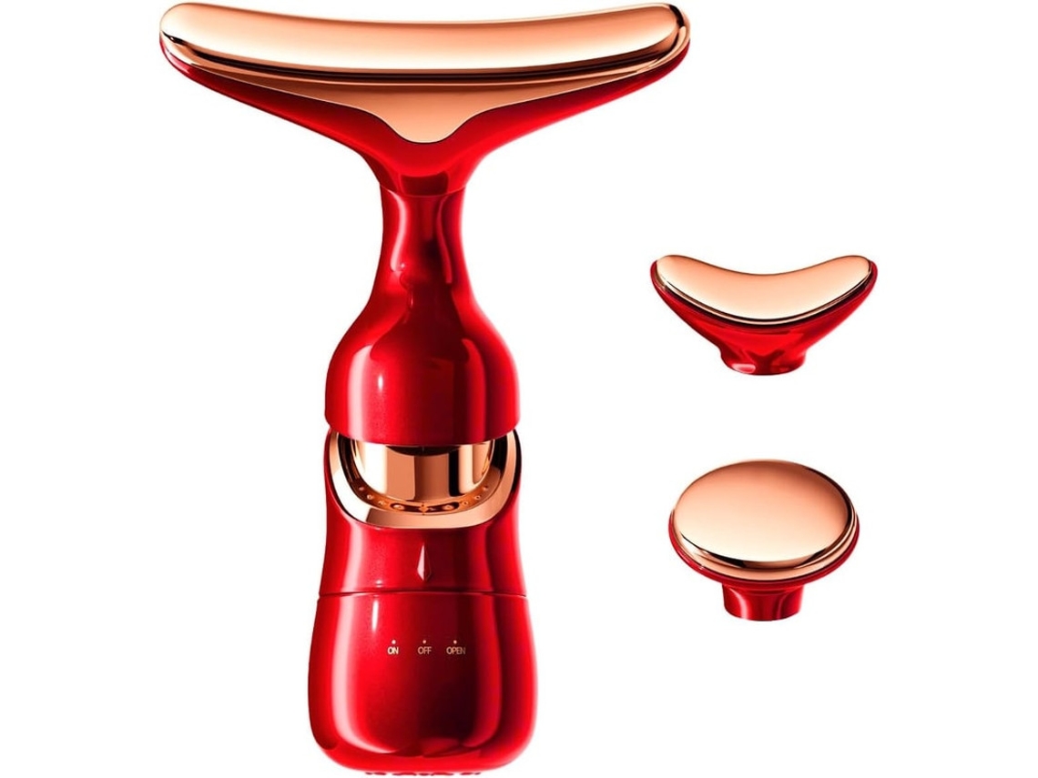 Dispositivo De Cuidados Faciais 3 Em 1 Design De Golfinho Para Reafirmação De Rugas Tratamento De Pescoço Olhos E Rosto Com Massagem Yizhood