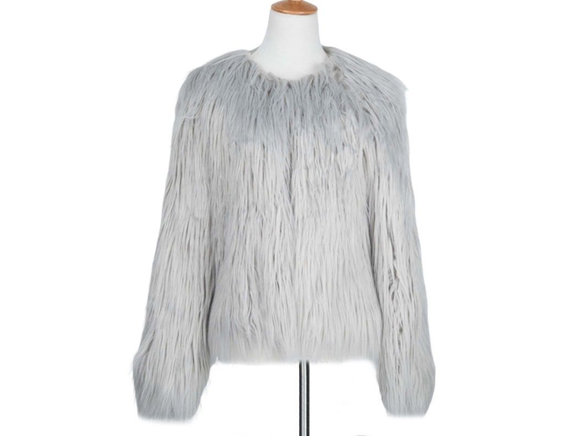 Chaqueta/cárdigan De Piel Sintética De Color Liso, Cálida Y Cómoda Para Mujer, Ideal Para El Día A Día, Citas Y Salidas Nocturnas.