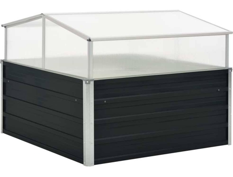 Invernadero VIDAXL de Acero Galvanizado Gris Antracita 100x100x77 cm